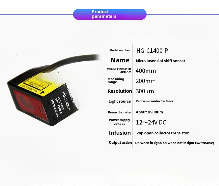 Sensor Laser HG-C1400-P PNP asli baru