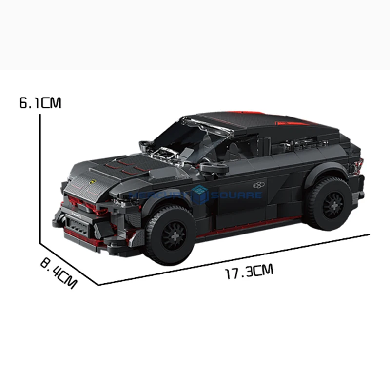 BLACK Off-road Car SUV MOC 66006 Building Blocks Transportation Vehicle Bricks Model Boys Kids Ideas Toy Birthday Festival Gift