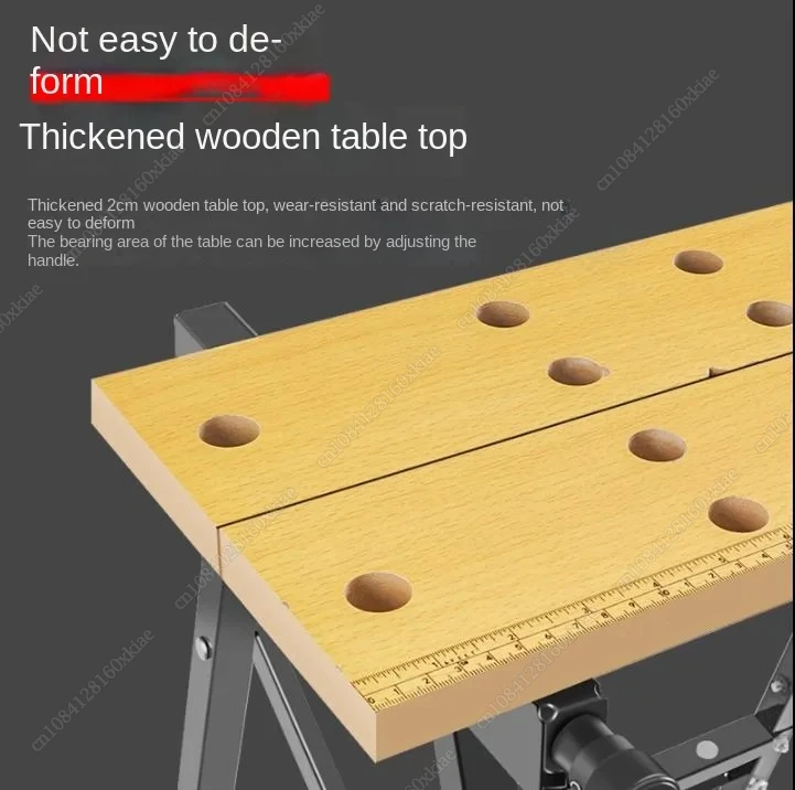 New 2024 Carpentry Workbench Folding Woodworking Table Saw Household Portable Combined Tool Decoration Wood Working Table