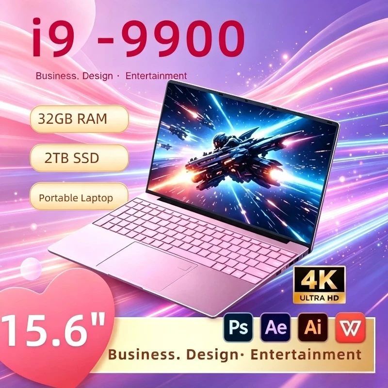 New Intel Core i9-9900 Windows 11 15.6 inch Fingerprint UnIock Keyboard backligh Laptop 16GB RAM 1TB/2TB SSD game Laptops