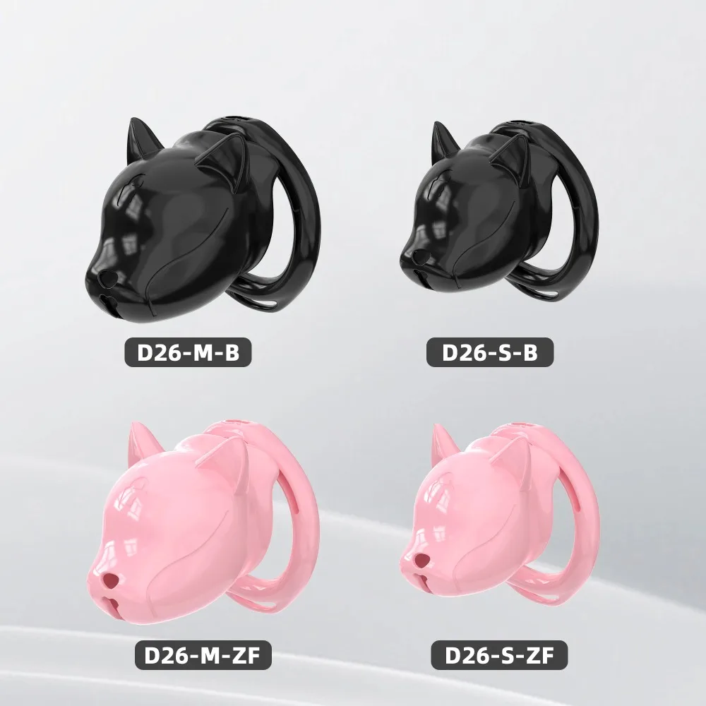 Dog's Head Male Penis Lock Chastity Cage Bondage Device Wrapped Penis Flirting Adult Sex Toy Erotic Urethral Lock with 6 Rings view 4