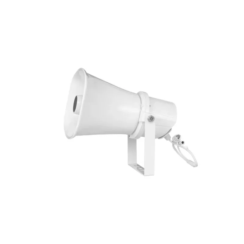 2025Hitrolink HTI-SH30 POE Horn Speaker with Built-in HI-FI and stereo digital power amplifier IP67 PA System Horn IP Speakers