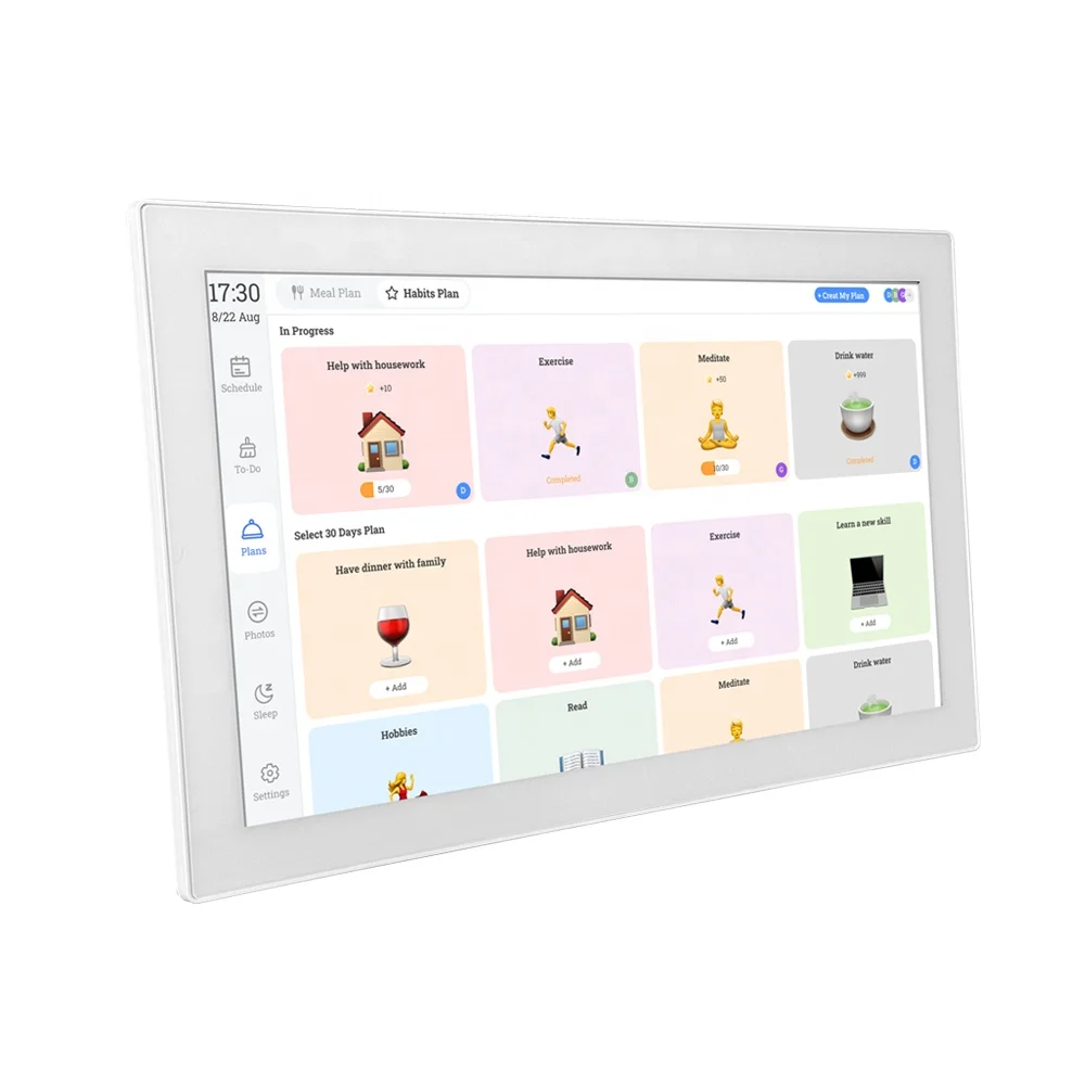 21.5 Inch Wall Planner Digital Calendar 32GB, Smart Touchscreen Interactive Display Wall Desk Mount for Schedule Meal Planner view 2