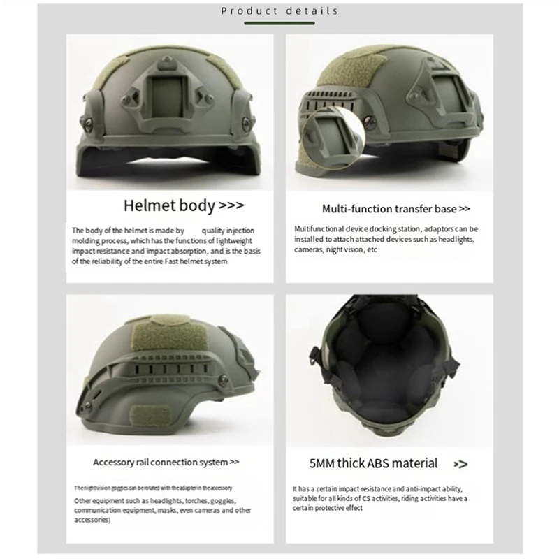 A16R-Para mich2000 capacete leve e fácil de treinar multifuncional para cs game player capacete de proteção