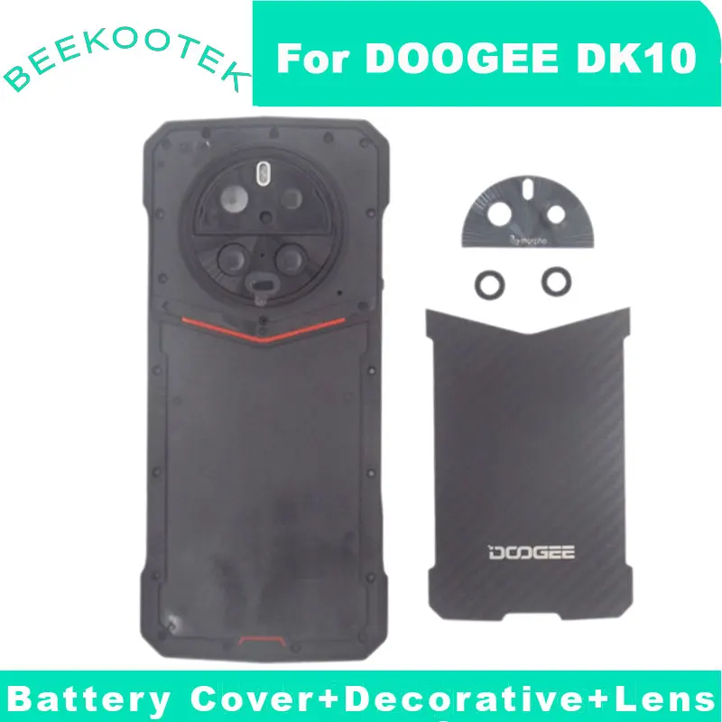 

New Original DOOGEE DK10 Battery Cover Bottom Shell Back Cover Decorative Parts Rear Camera Lens For DOOGEE DK10 Smart Phone