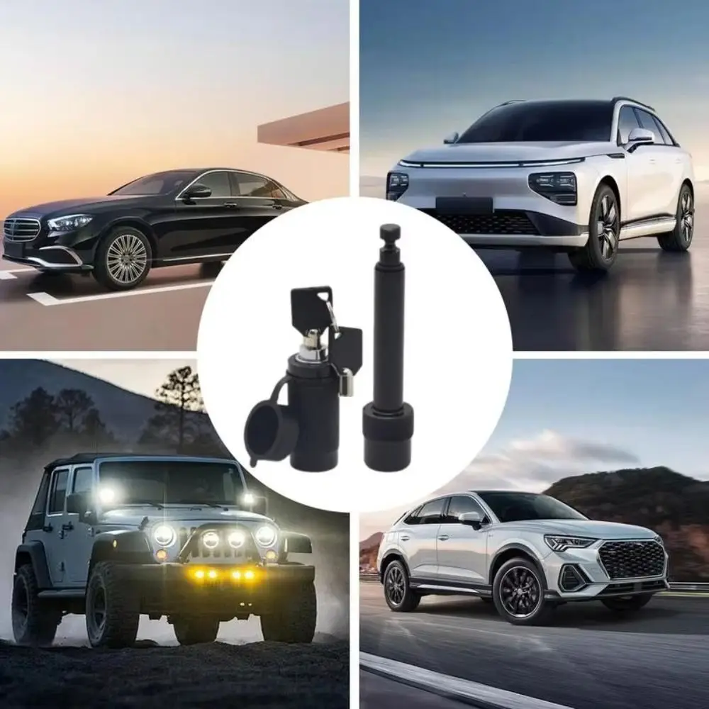 

Металлический противоугонный замок для лодок, устойчивый к коррозии и пыли, универсальный замок для караванов, черные детали для прицепов