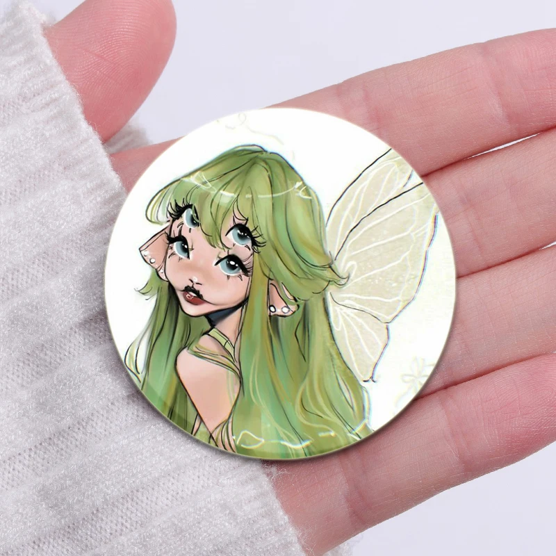 32/44/58mm Singer Melanie Martinez Pins Icons Button Tinplate Badges Brooch Cartoon Round Badge for Backpack Jewelry Accessories