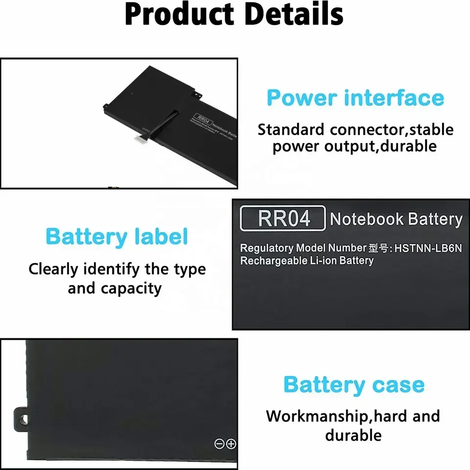 JGTM RR04 15.2V 58Wh Laptop Battery for HP Omen 15 15-5014TX 15-5001NS 15-5209TX 15-5208TX 15-5114TX RR04XL Notebook Battery