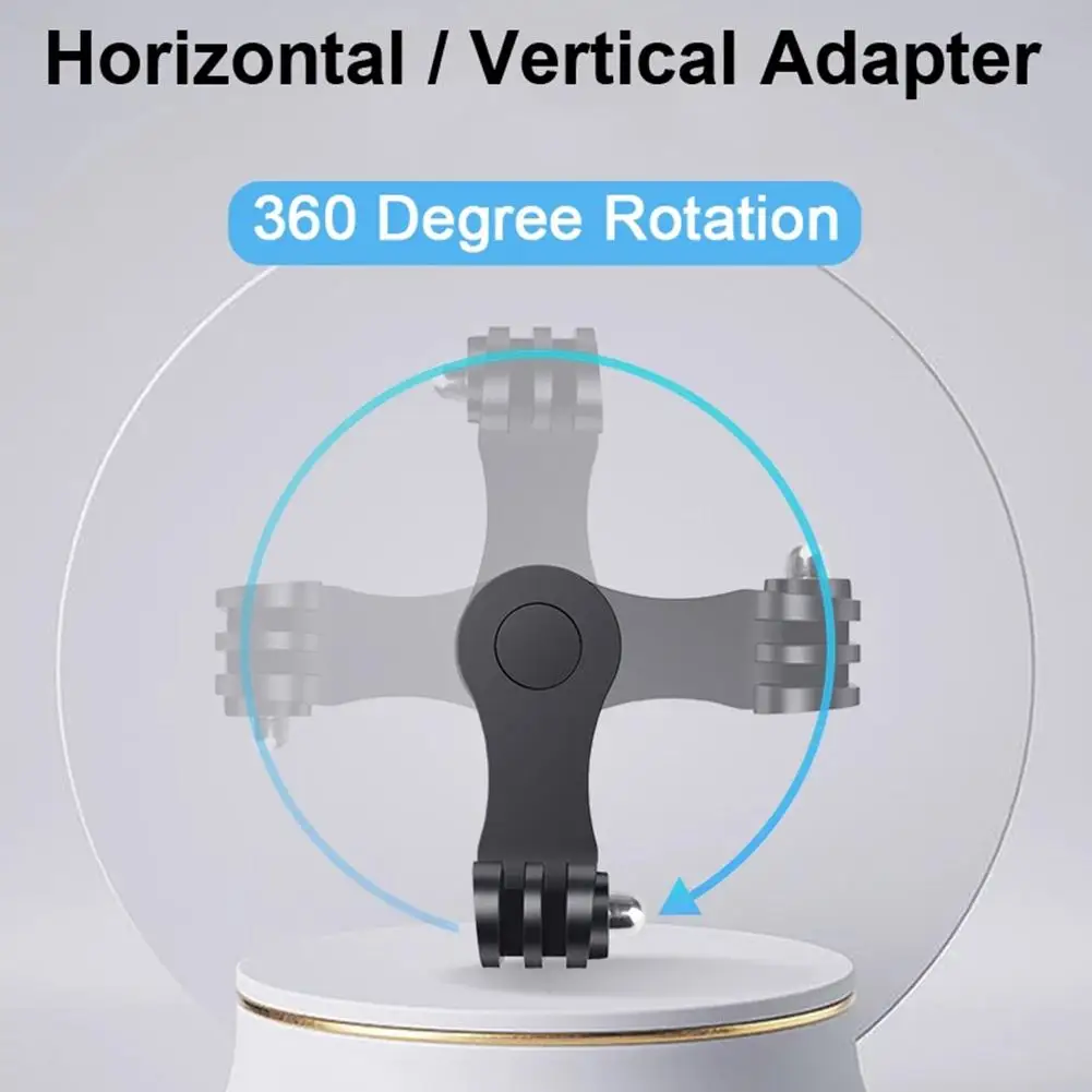 Adaptador de soporte Vertical de 360 ° para casco de motocicleta GoPro11, soporte de montaje para Barbilla, accesorios de cámara