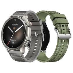 Official 22mm Nylon Braid Straps For Huami GTR 4 3 Pro 47mm BIP 5 Bracelet For Huami AMAZFIT ACTIVE/BALANCE Sport Band Composite