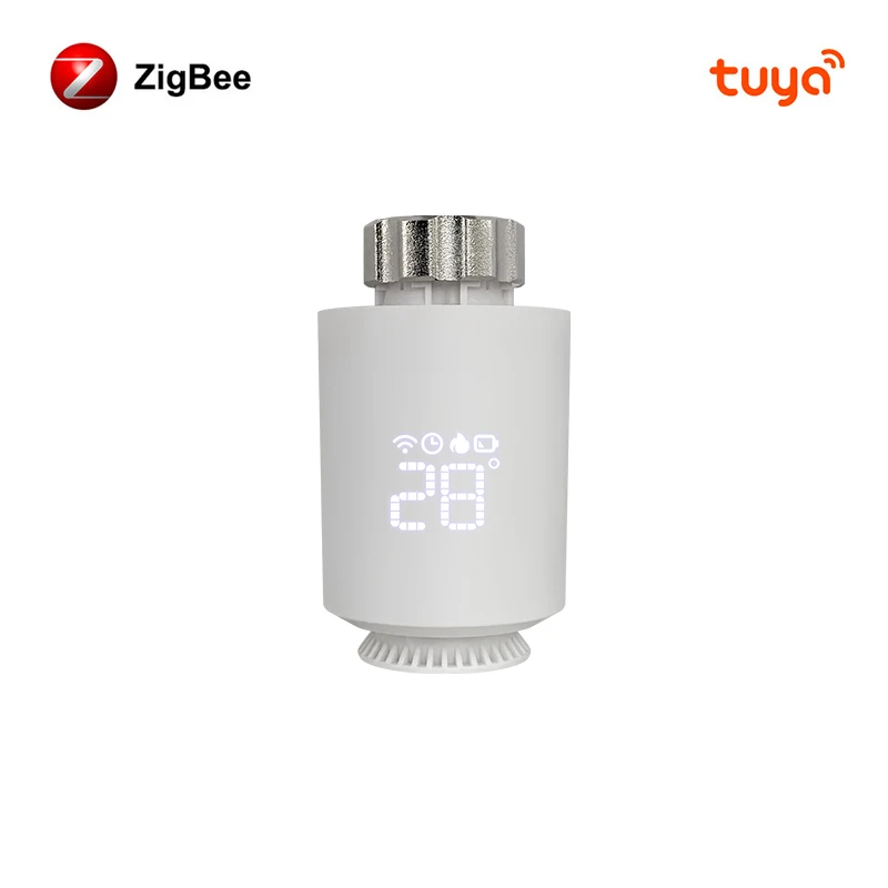 AVATTO ZigBee Thermostaat Radiator Actuator Smart TRV Thermostatische Klep Temperatuurregelaar Ondersteuning Tuya Alexa Google Home