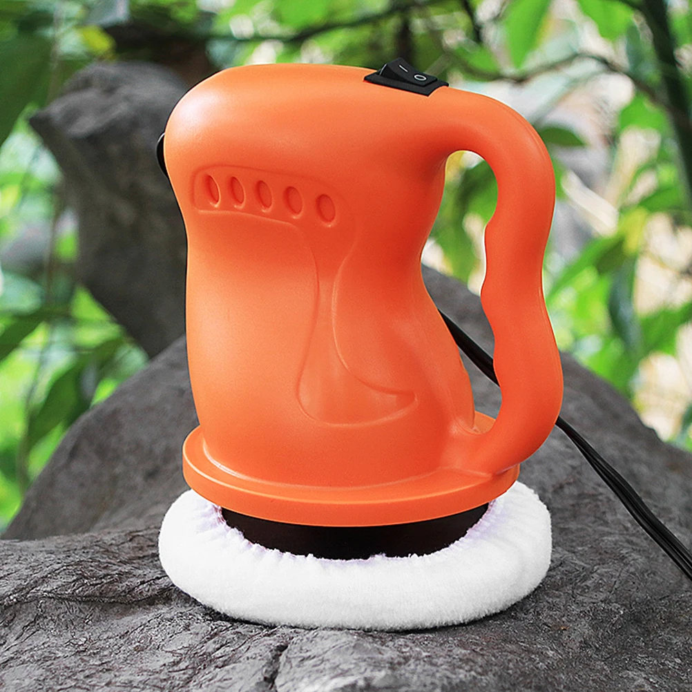 

12V Polisher Waxer Kit Orange Ergonomic Handle Anti-Slip Ventilation Heat Dissipation Compatible With Buffer Car Sander Car