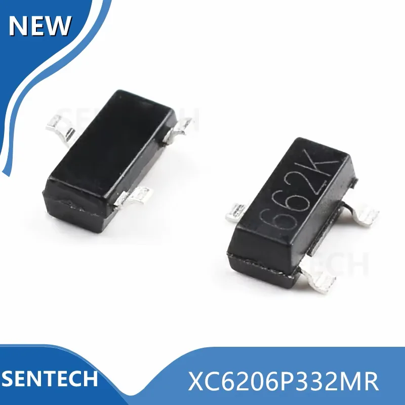 50pcs/lot XC6206P332MR (662K) 3.3V/0.5A SOT-23 SMD