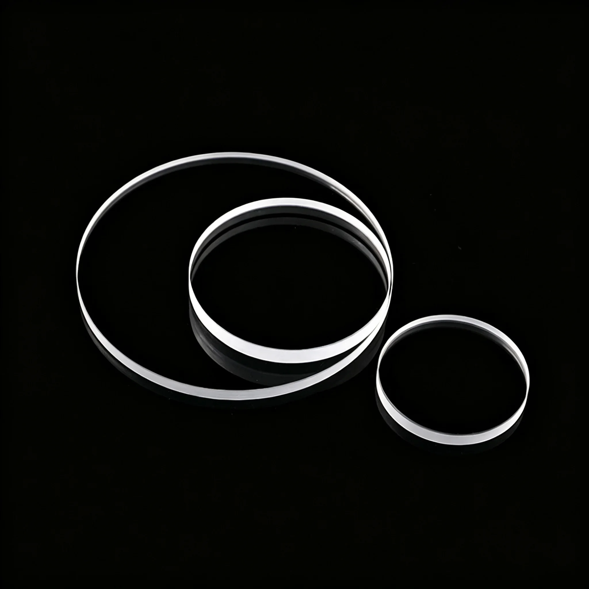 1‑50mm Diameter Quartz Glass Sheet, High Light Transmittance High Temperature Resistant Glass Wafer Laboratory Optics Lens