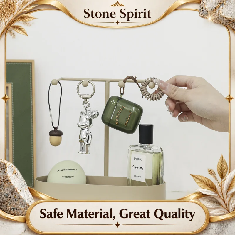 Light luxury Metal Key Holder Organizer - Magnetic Entryway Tray for Keys Wallet, Modern Desktop Storage Box Boho Home Decor