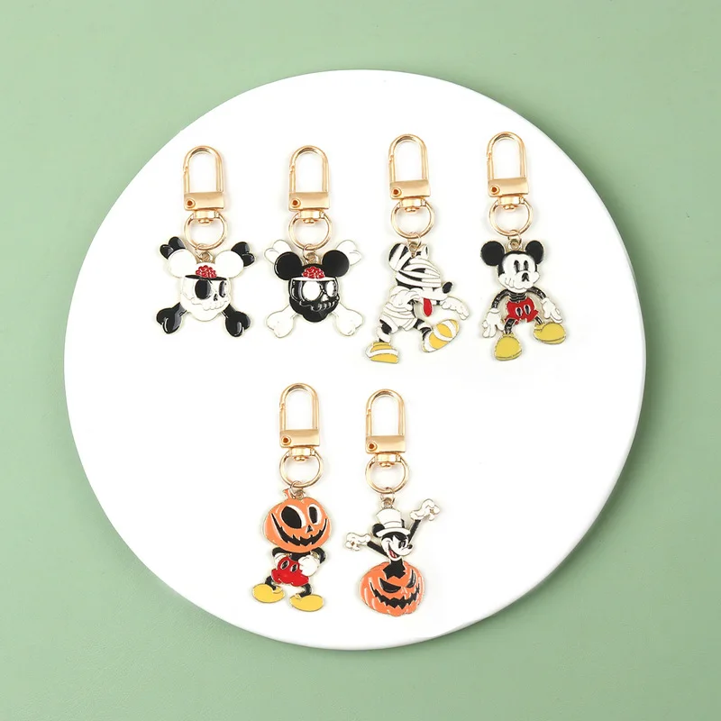 

Mickey Mouse Halloween Series Cartoon and Anime Characters Metal Keychain Backpack Decoration Pendant A Birthday Present