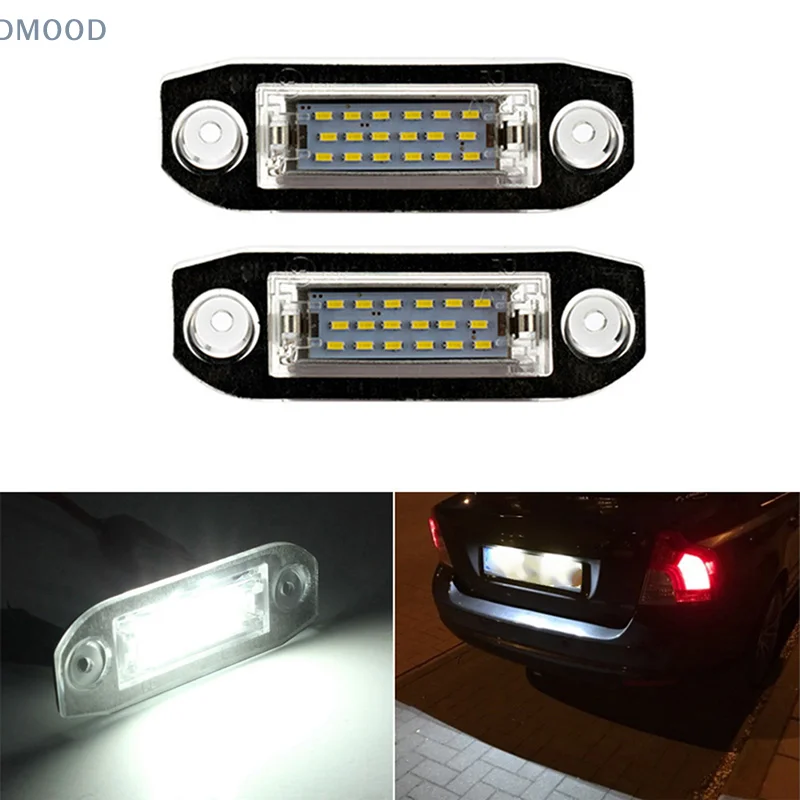 1Pcs LED Car license plate light 12V white light for Volvo S40 S60 S80 XC70 XC60 S60 C70 V50 XC70 V70 White Car Lamp 12V