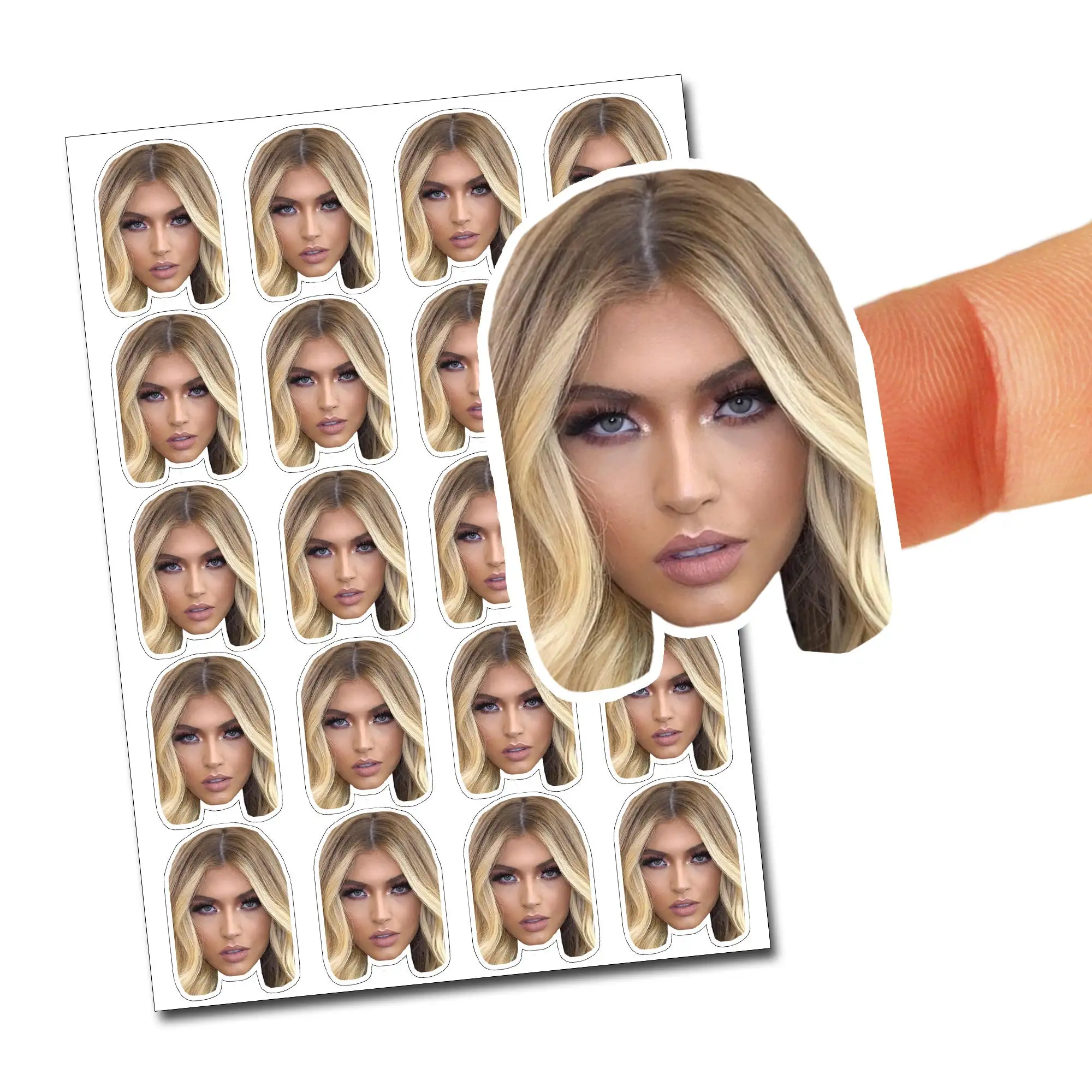 Personalized Sticker Face Stickers Custom Logo Stickers Kids Birthday Party Photo Decal Party Favour Water Bottle Laptop