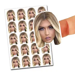 Personalized Sticker Face Stickers Custom Logo Stickers Kids Birthday Party Photo Decal Party Favour Water Bottle Laptop