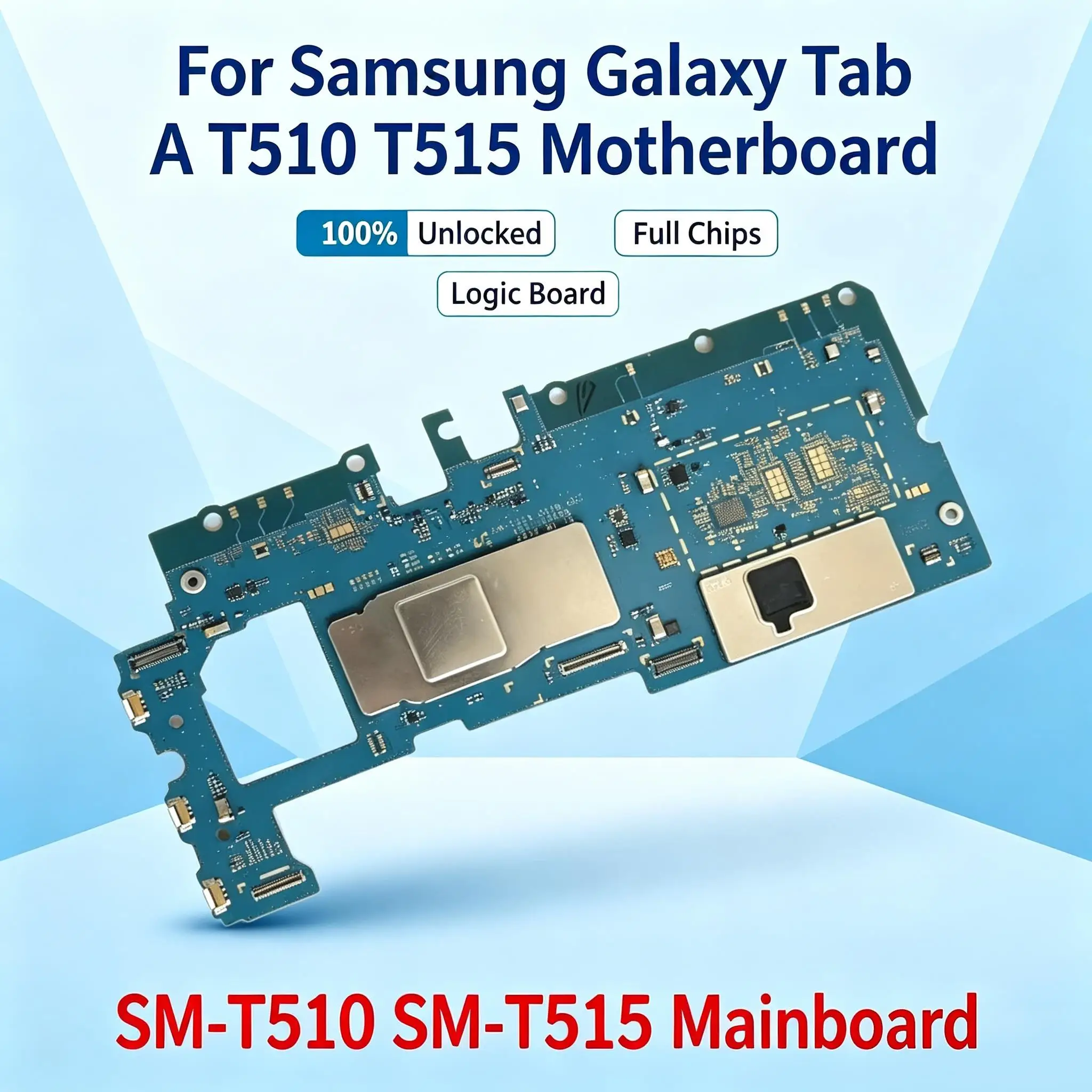 Unlocked Motherboard Logic Board For Samsung Galaxy Tab A T510 T515 With Full Chips 100% Tested Tablet Repair Spare Parts