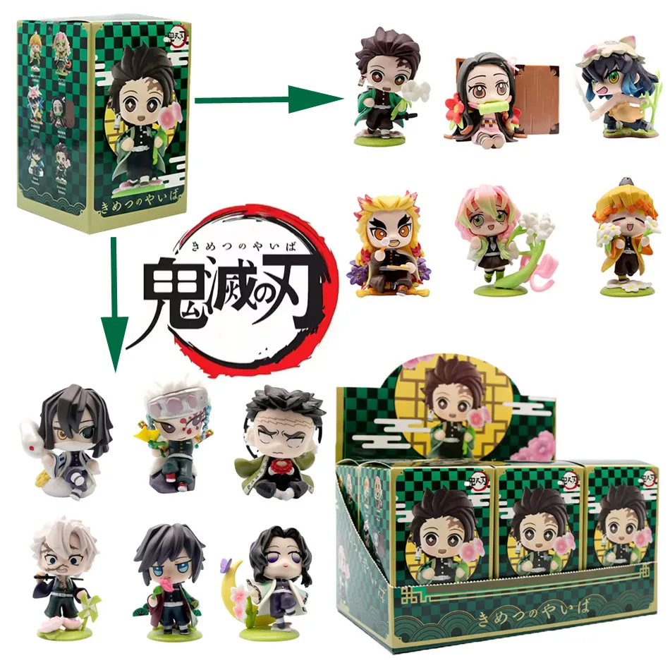 Demon Slayer: Kimetsu no Yaiba Tanjiro Kamado Nezuko Kamado Inosuke Hashibira Anime Peripheral Figure Blind Boxes