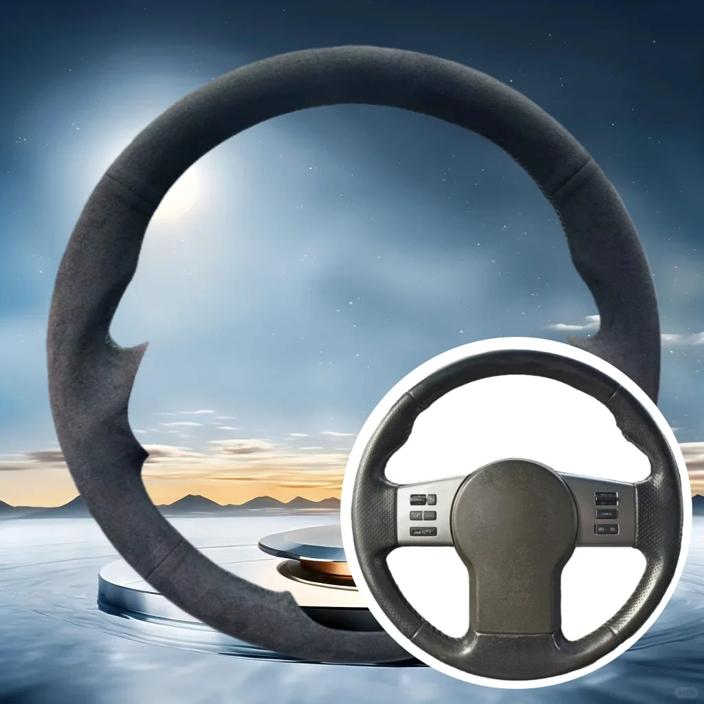

Customization Car Steering Wheel Cover For Nissan Pathfinder III Frontier Xterra Navara 2005-2015 Hand Sewing Suede Car Interior