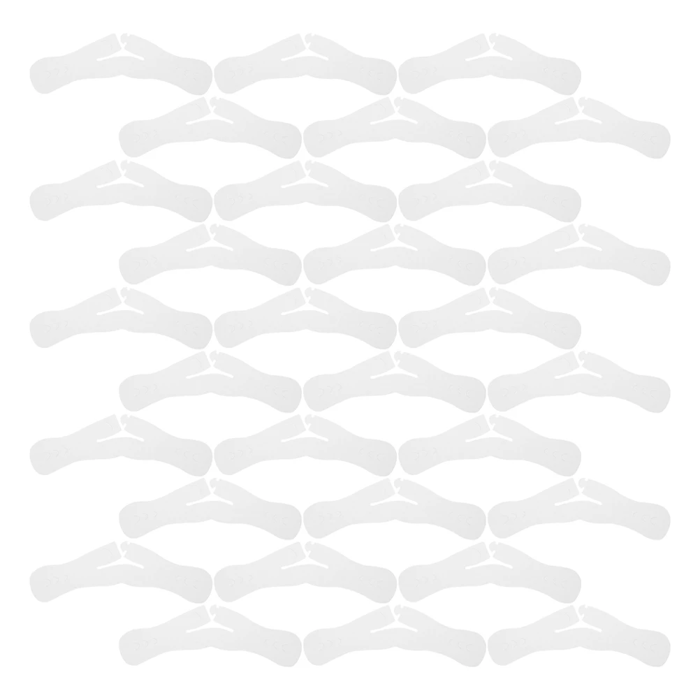 

100Pcs Wide Shoulder Pads for Clothes Hanger Dry Cleaner Paper Shoulder Forms Reusable Prevents Creases Suitable for Suit