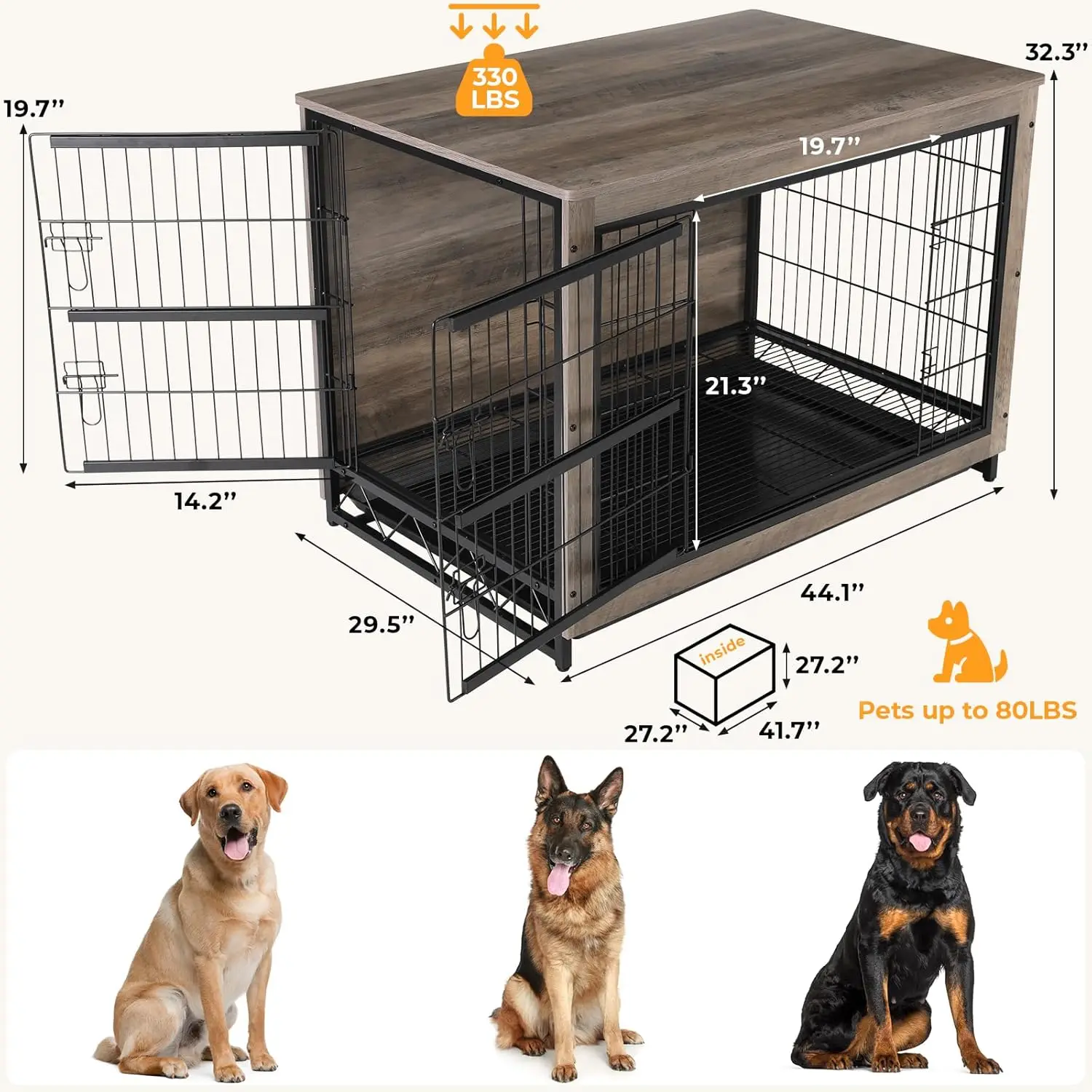 Dog Crate Furnitur 44.1