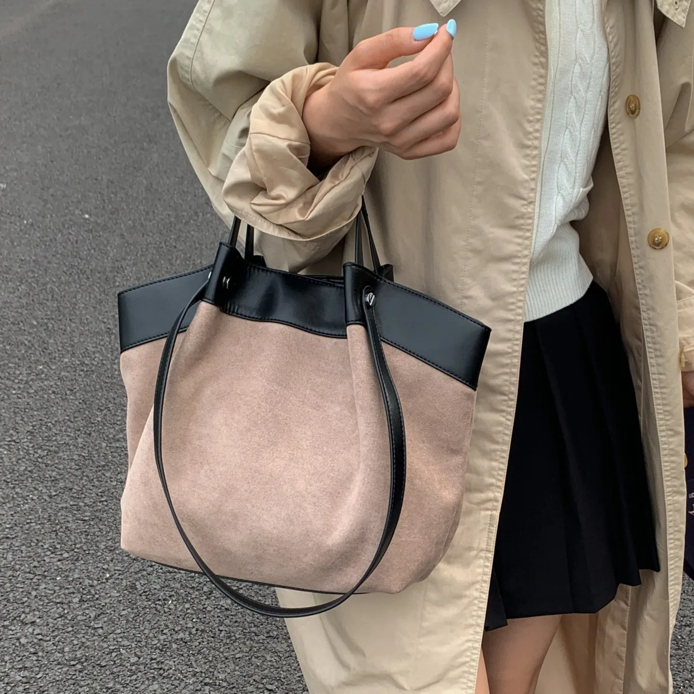 

Осенне-зимняя сумка в стиле ретро 2026, модная сумка на одно плечо со складками, простая сумка для покупок на открытом воздухе, сумка для подмышек