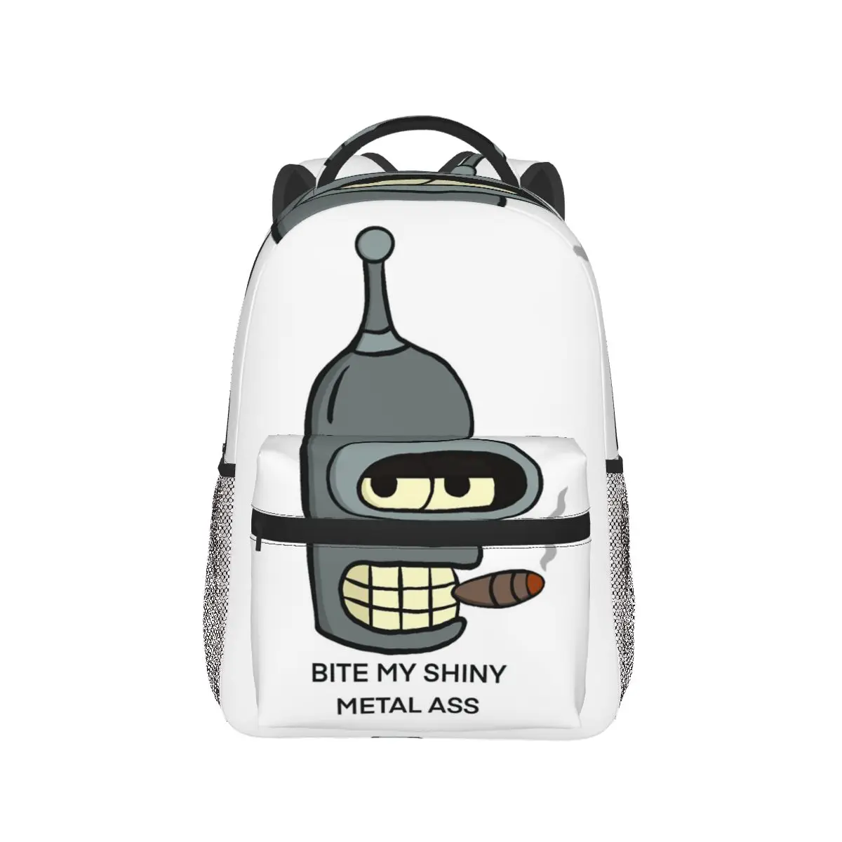 Save The Planet Kill All Humans Bender Futurama Robot Graphic Backpack Hot Sale Daypack Children BookBag School Bag Shoulder Bag