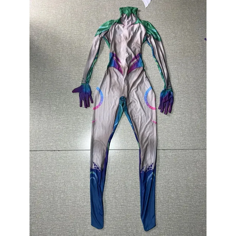 Liga der Legenden Neeko Cosplay Kostüm Halloween Erwachsene Kinder Party weibliche Mädchen Frau Overalls Superheld Zentai Bodysuit