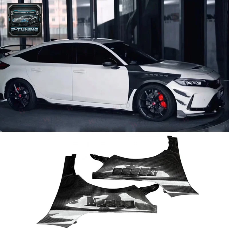 

CT Style Carbon Fiber Vented for Honda Civic XI 11th Gen.Type R FL5 2023+ Front Bumper Side Fender Bodykit