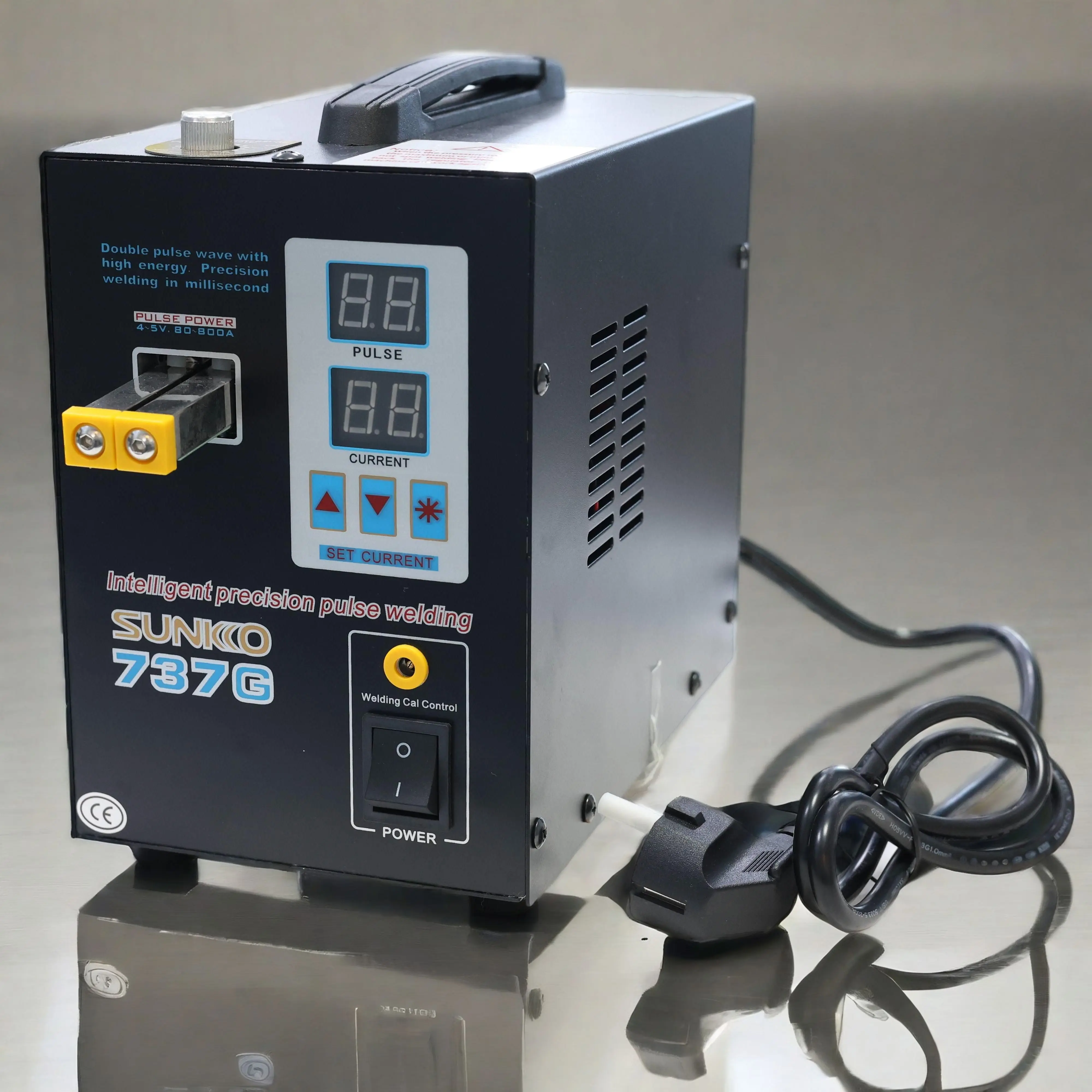 

SUNKKO 737G Spot Welder Machine 1.5kw LED Illumination Dual Digital Display Double Pulse Welding Machine For 18650 Battery