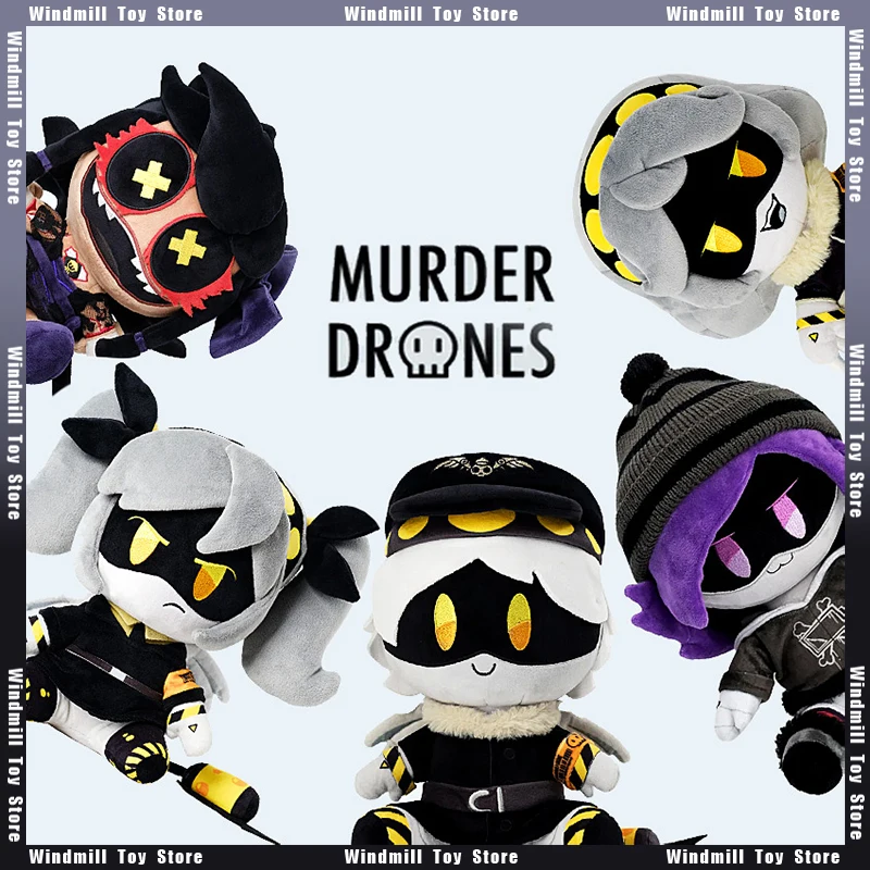 Murder Drones Plush Doorman Anime Plushie Kawaii Plush Doll UZI Toy Cartoon Animation Character Plushie Doll Soft Toys for Kids