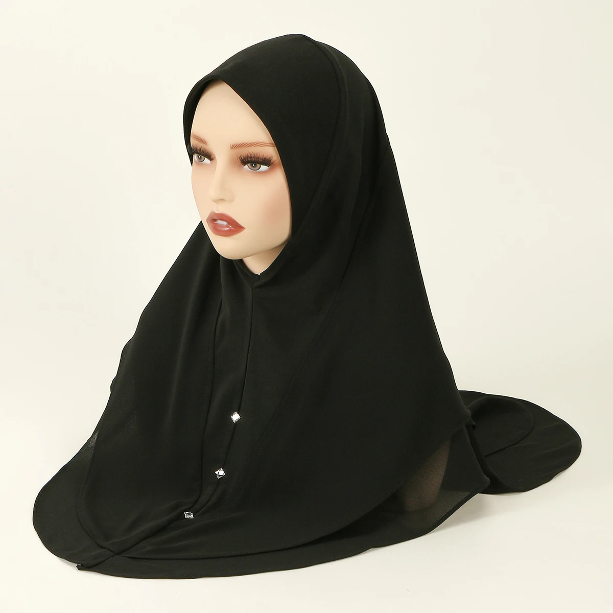 حجاب أميرا نسائي حجاب فوري وشاح شو خيمار دانتيل عمامة متواضعة صلاة مسلمة حجاب جلباب عربي نسائي Musulman #6