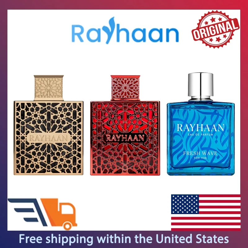 RAYHAAN Elixir Crimson Fresh Wave Eau de Parfum Spray Unisex 100ml Original Arab Perfumes Lasting Spicy Woody Amber Perfume Gift