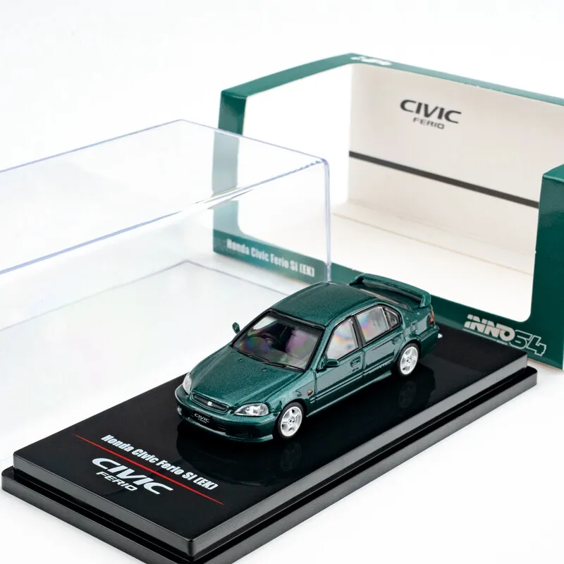 Diecast INNO 1:64 Scale Honda Civic Ferio Si EK Alloy Car Model