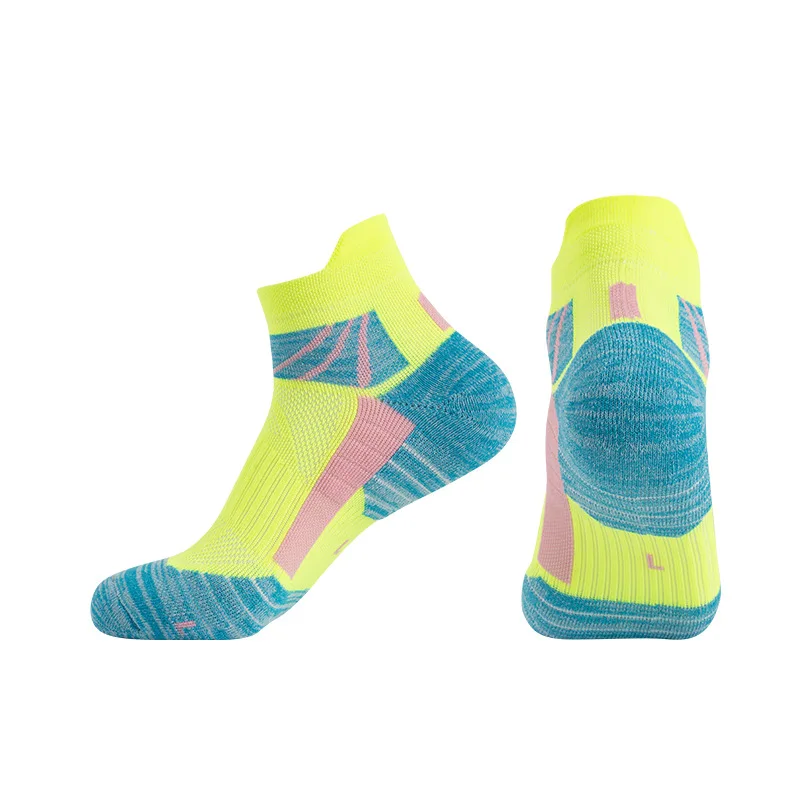 Socks Woman Running Short Socks Advanced Sports Socks Looped Back Color Socks Compression Calcetines Ciclismo Hombre Cycling