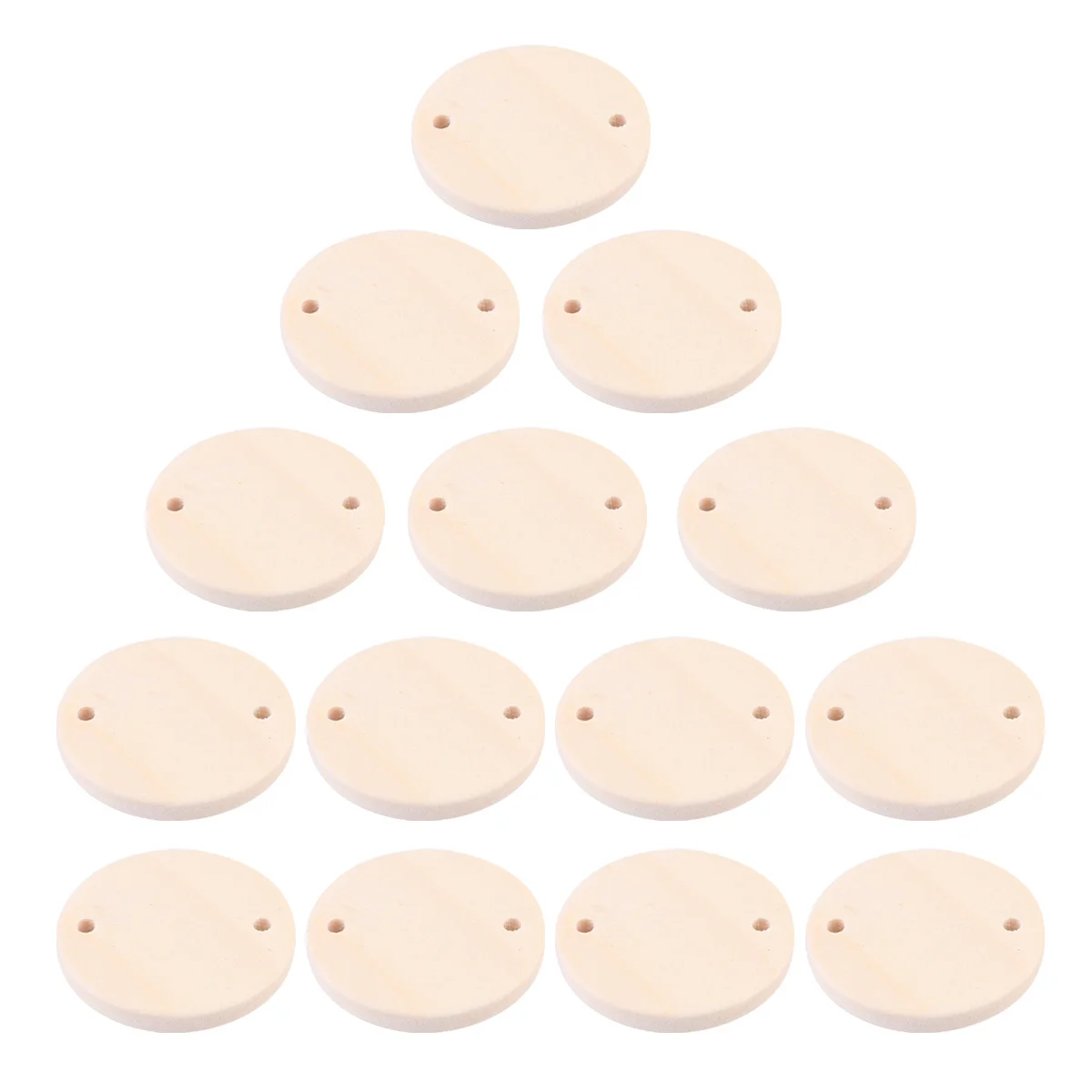 

50pcs Round Wooden Earring Charms 35Mm Jewelry Making Accessories Diy Crafts Necklace Keychain Decorative Kits For Women