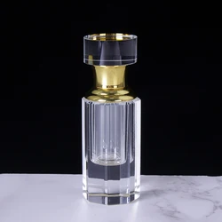 Portable Vintage Empty 3ML Crystal Attar Oil Perfume Bottle Decorative Essential Bottle