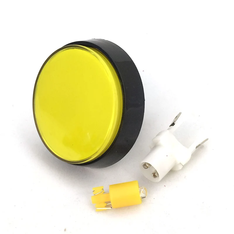 

Горячая 5 цветов светодиодная лампа 60 мм большой круглый аркадный игровой плеер кнопочный переключатель