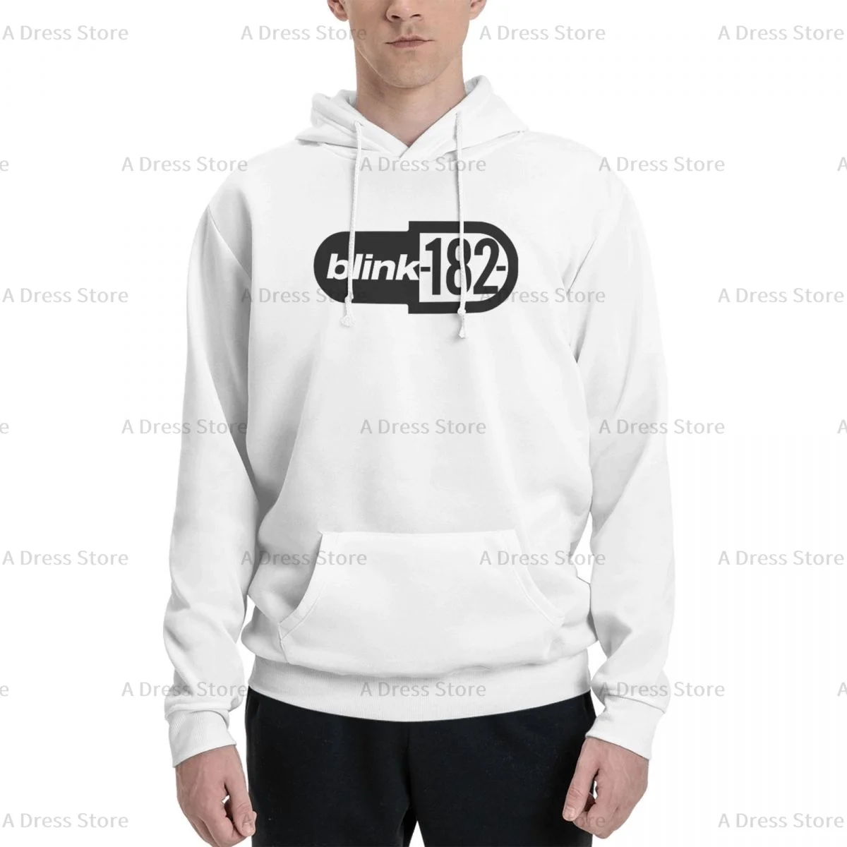 Blink 182 One More Time Polyester Two sided Hot stamping printing Men's Sweater,Unisex Vintage Pullover Hooded