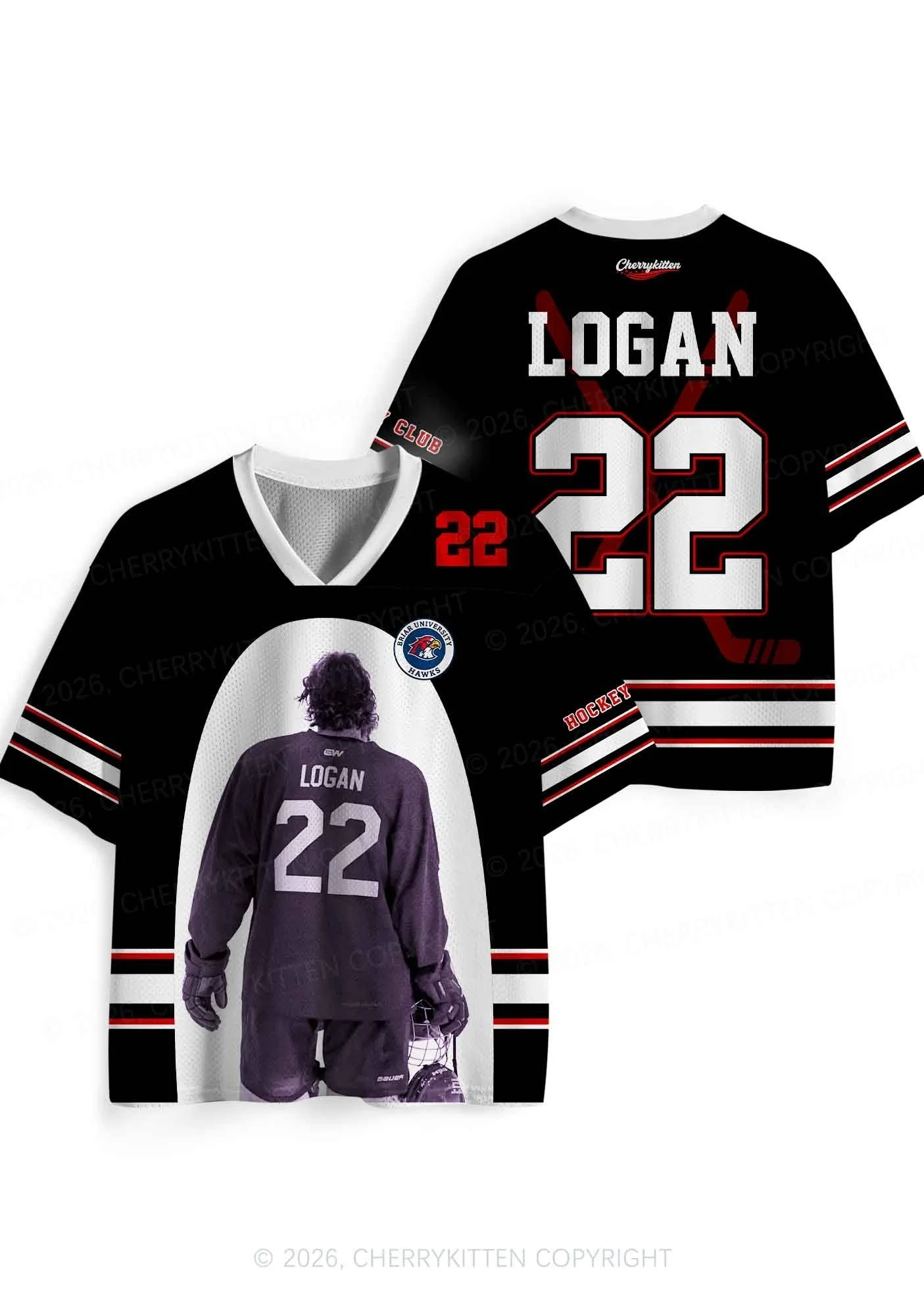 Off Campus Logan 22 Print Briar U Booktok V-neck T-shirt Is A Must-have for Adult and Child Fans