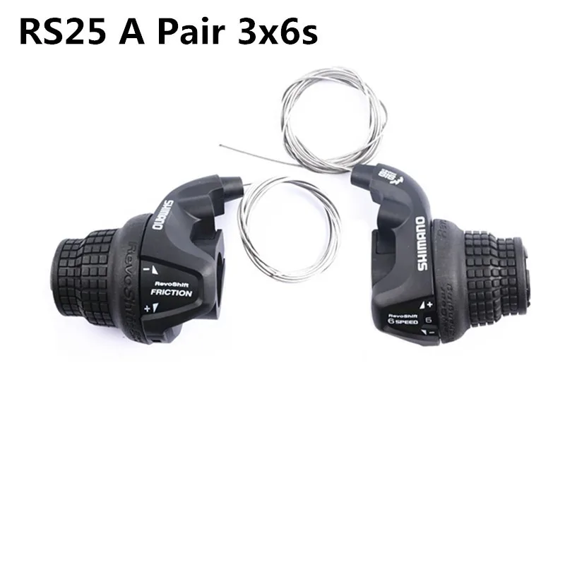 Genuine Shimano SL-RS25 Revoshift grip bike Twist Shifters 3/6/7/18/21 Speed Tourney Revoshift MTB Bike Lever Shifter-OE