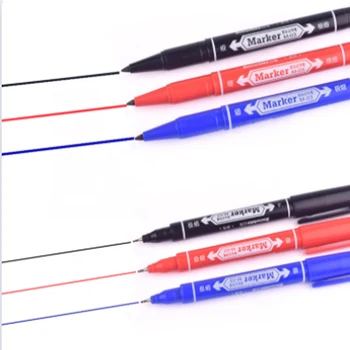 3 PCS Marcador Canetas Pele Marcador Caneta Escriba Ferramenta permanente Tatuagem Suprimentos Boa Tinta À Prova D' Água Fina Nib Crude Nib Novo Portátil