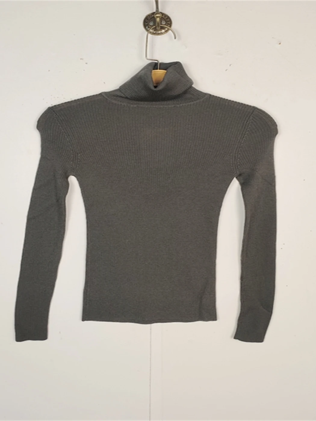 

Retro Design Japanese Sle Women's Long Sve High Collar Double Collar Fine Knitted Woolen Sweater Warm Commute Sle