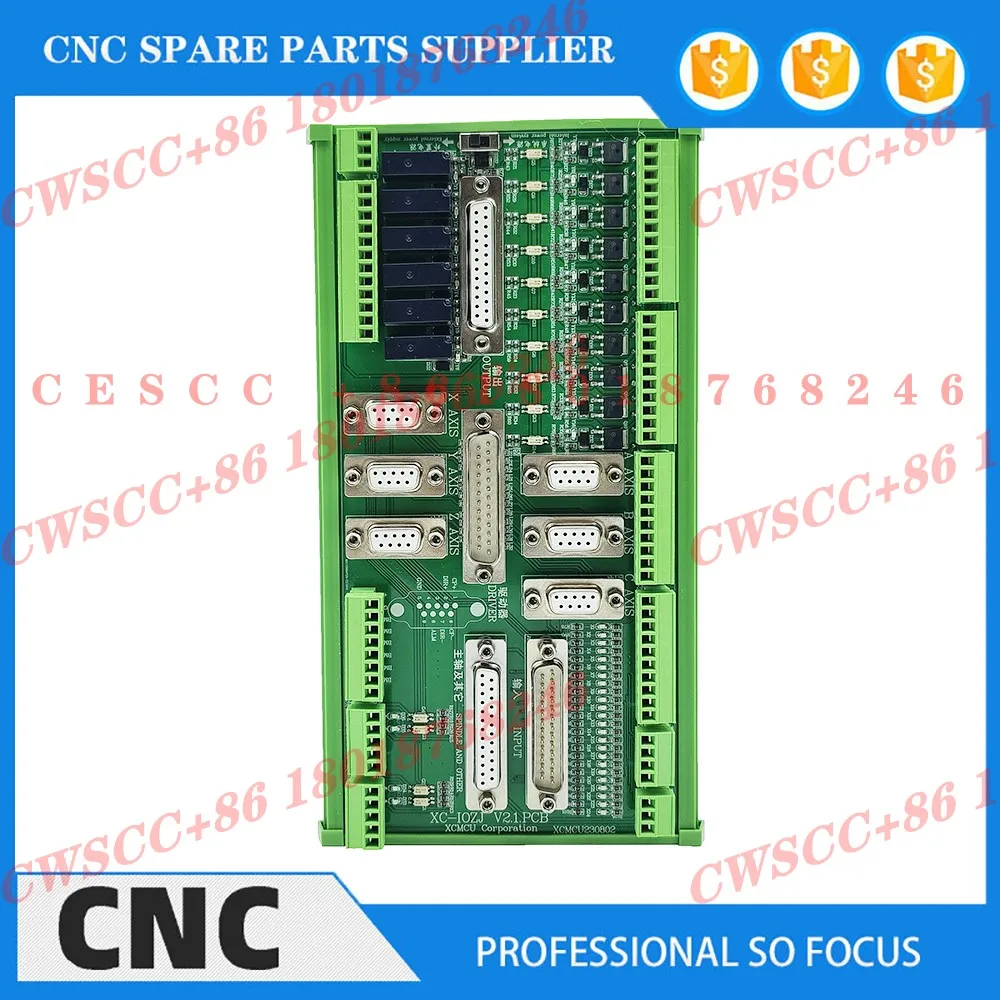 Integrated Adapter Board Io Board With 4pcs Db25 Parallel Port Cable For Xc609m Xc709m Xc809m Xc609d Xc709d Xc809d Xc609t Xc809t