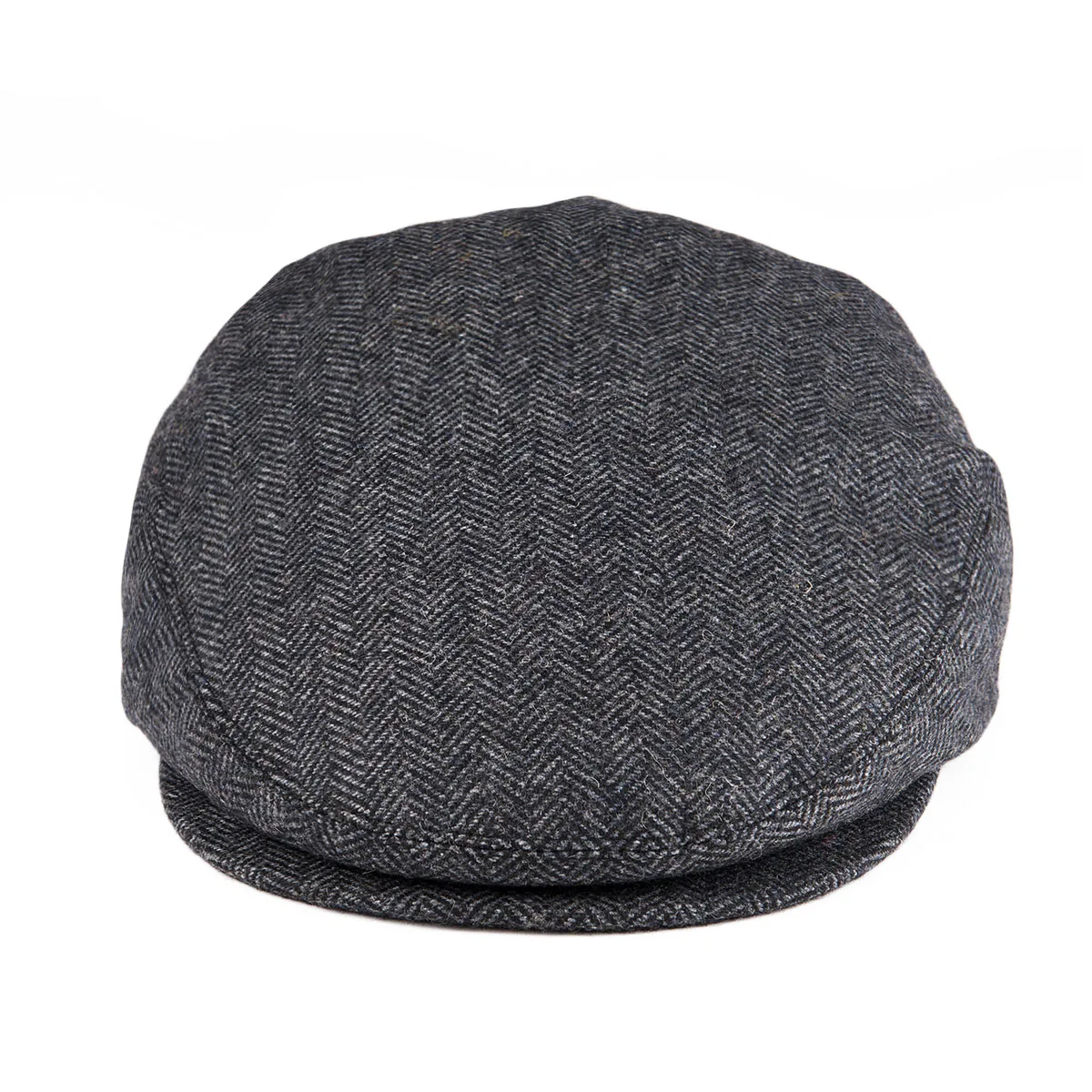 VOBOOM Wool Tweed Herringbone Flat Cap Newsboy Caps Men Women Classic Cabbie Driver Hat Beret for Male Golf Hunting Ivy Hats
