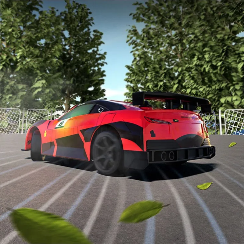 Plastic 1/18 RC Drift Car Q165 360 Drifting 4WD Wireless Remote Control Electric Racing Vehicle RTR Lights Transmitter Model view 5