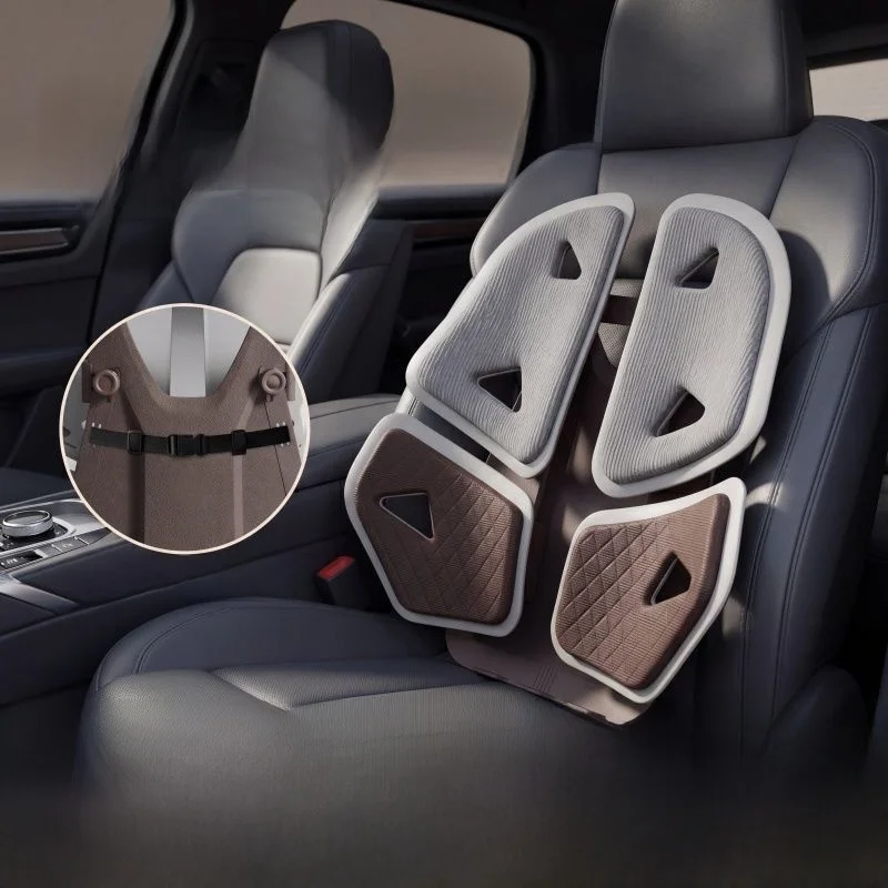 Ergonomic Adjustable Car  Back Support Office Chair Lumbar Pillow Back Pain Relief Cushion Universal for All Car Seats